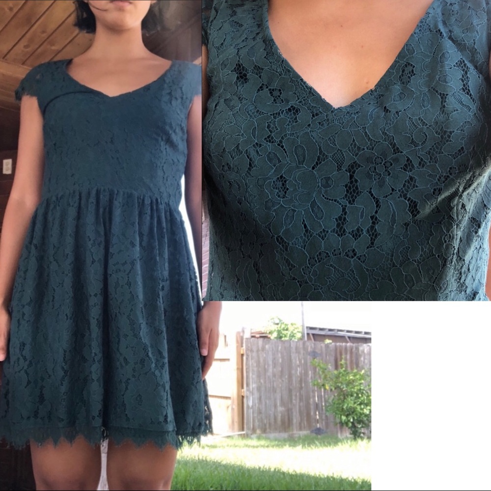 NWT: Francesca’s Dark Teal Green Dress